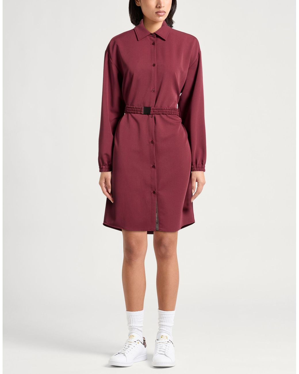 Colmar Red Midi Dress Polyester, Viscose, Elastane