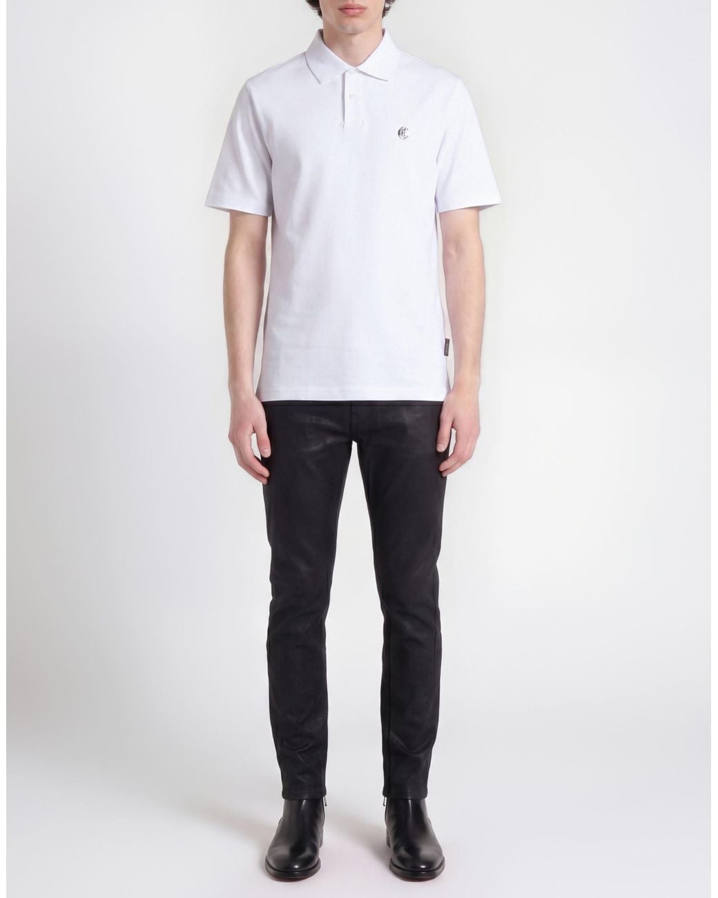 Just Cavalli White Polo Shirt for men