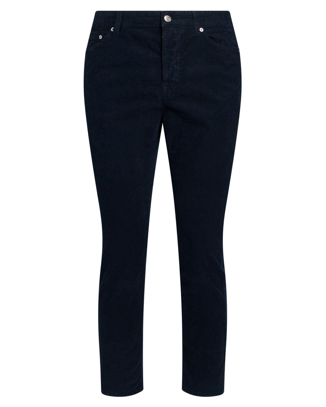 Department 5 Blue Pants Cotton, Elastane for men