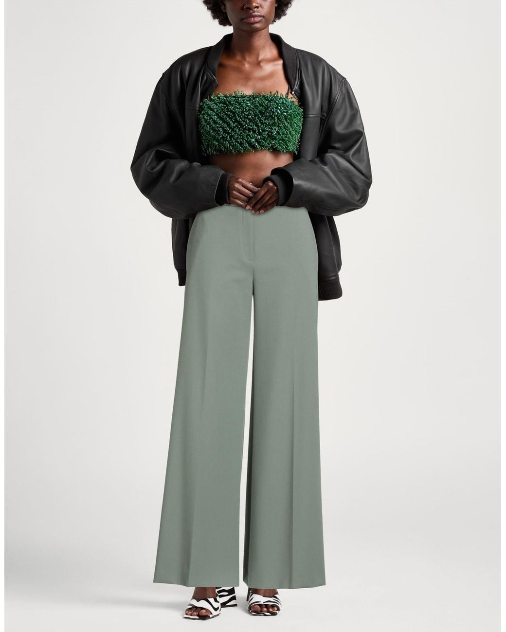 HUGO Green Pants Polyester, Viscose, Elastane