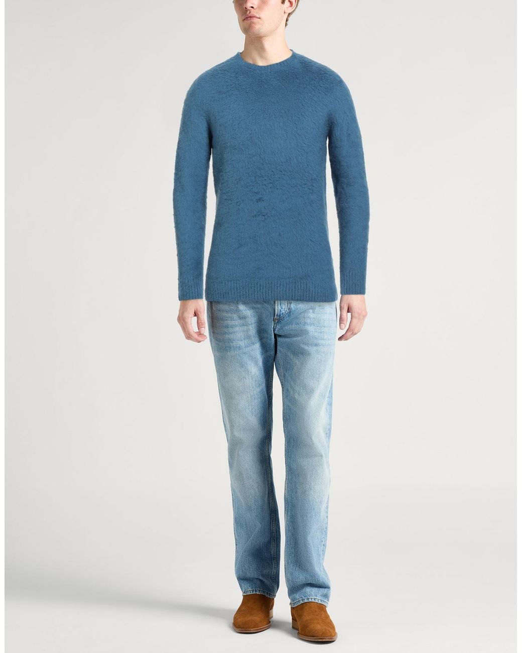 Roberto Collina Blue Jumper for men