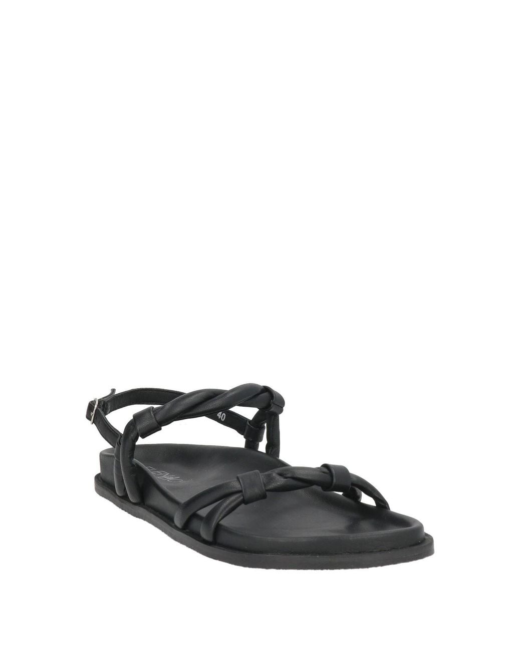 Elena Iachi Black Sandals Leather