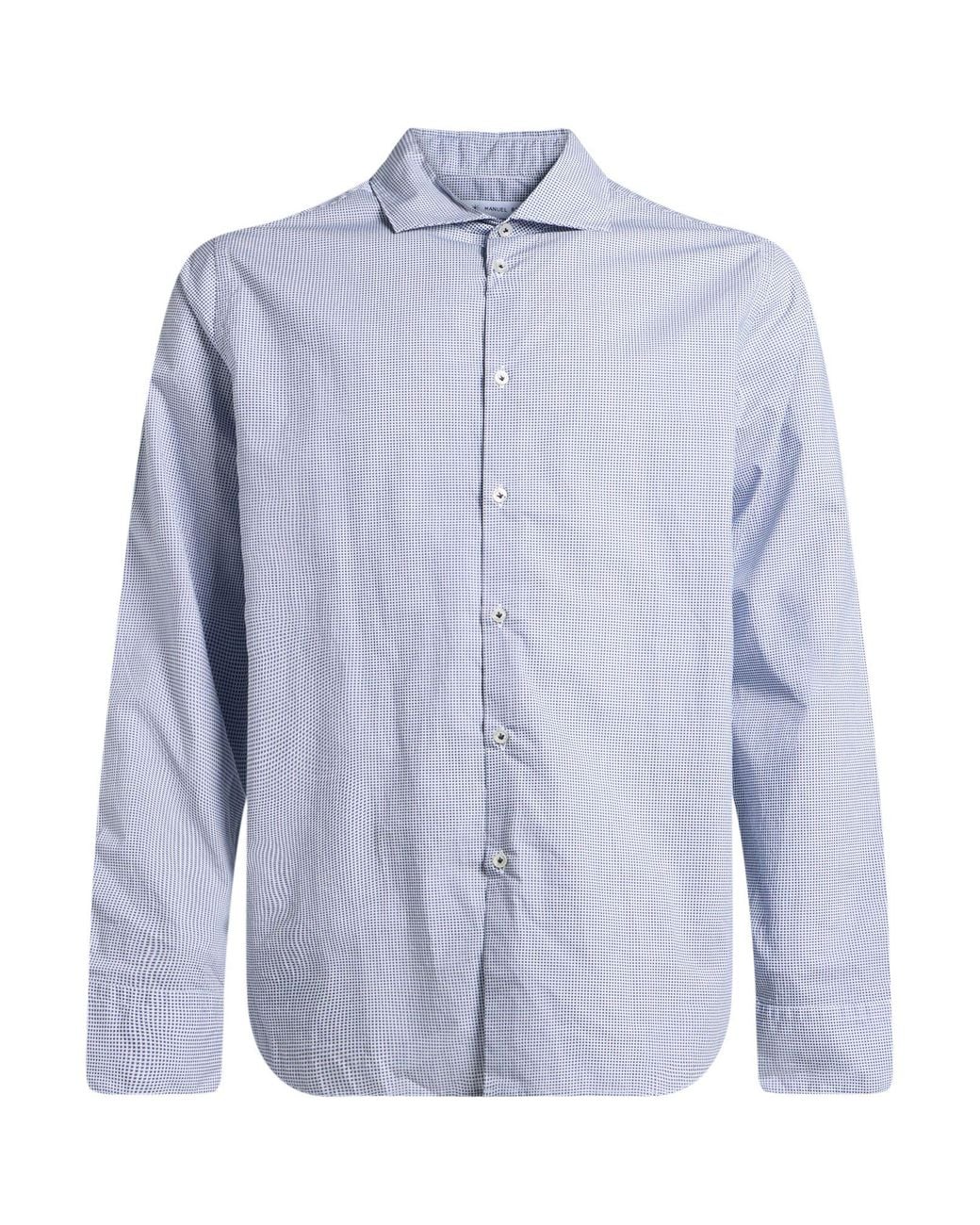 Manuel Ritz Blue Shirt Cotton for men