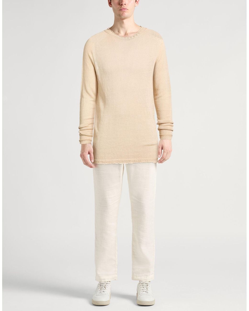Pullover 120% Lino de hombre de color Natural