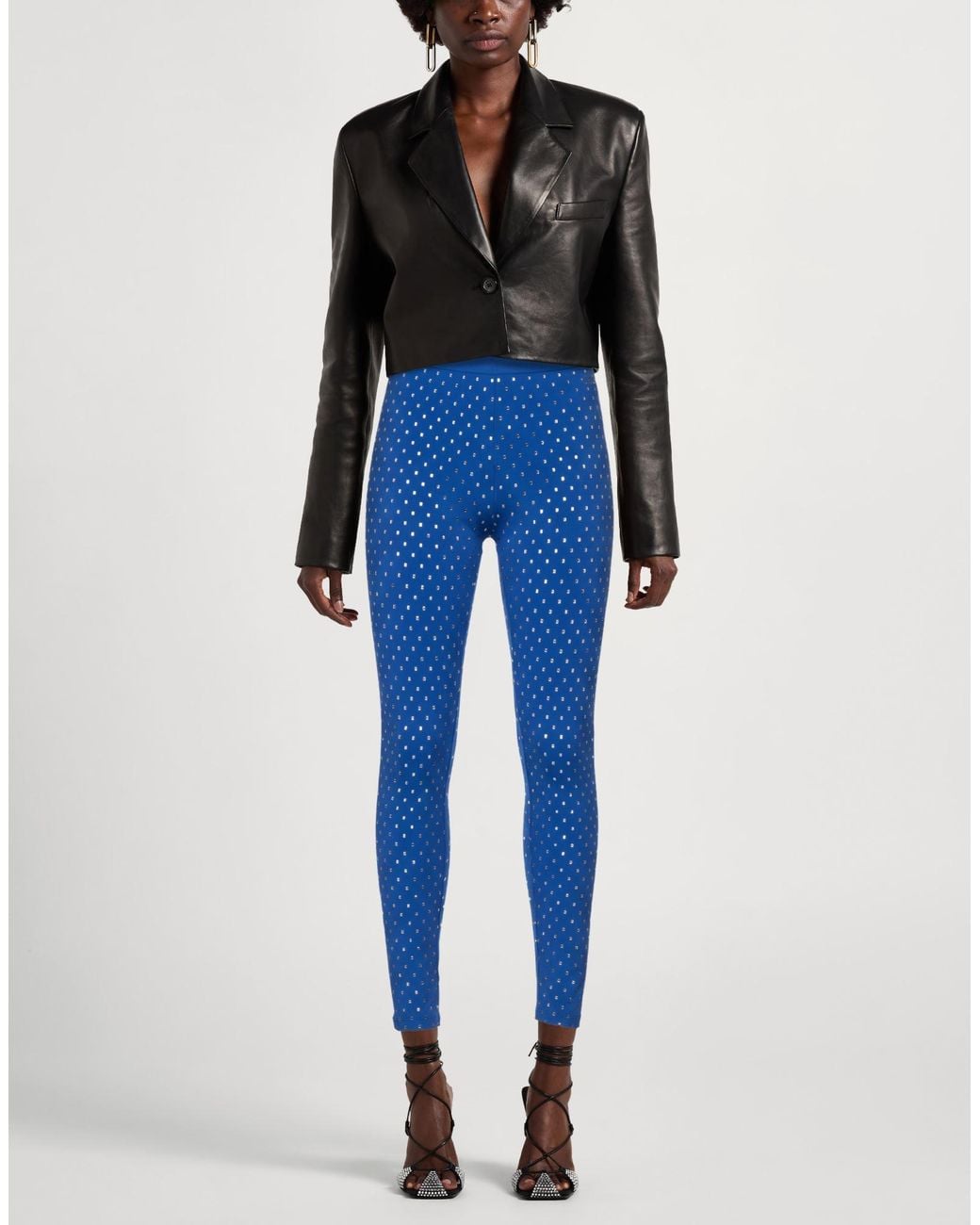Elisabetta Franchi Blue Leggings