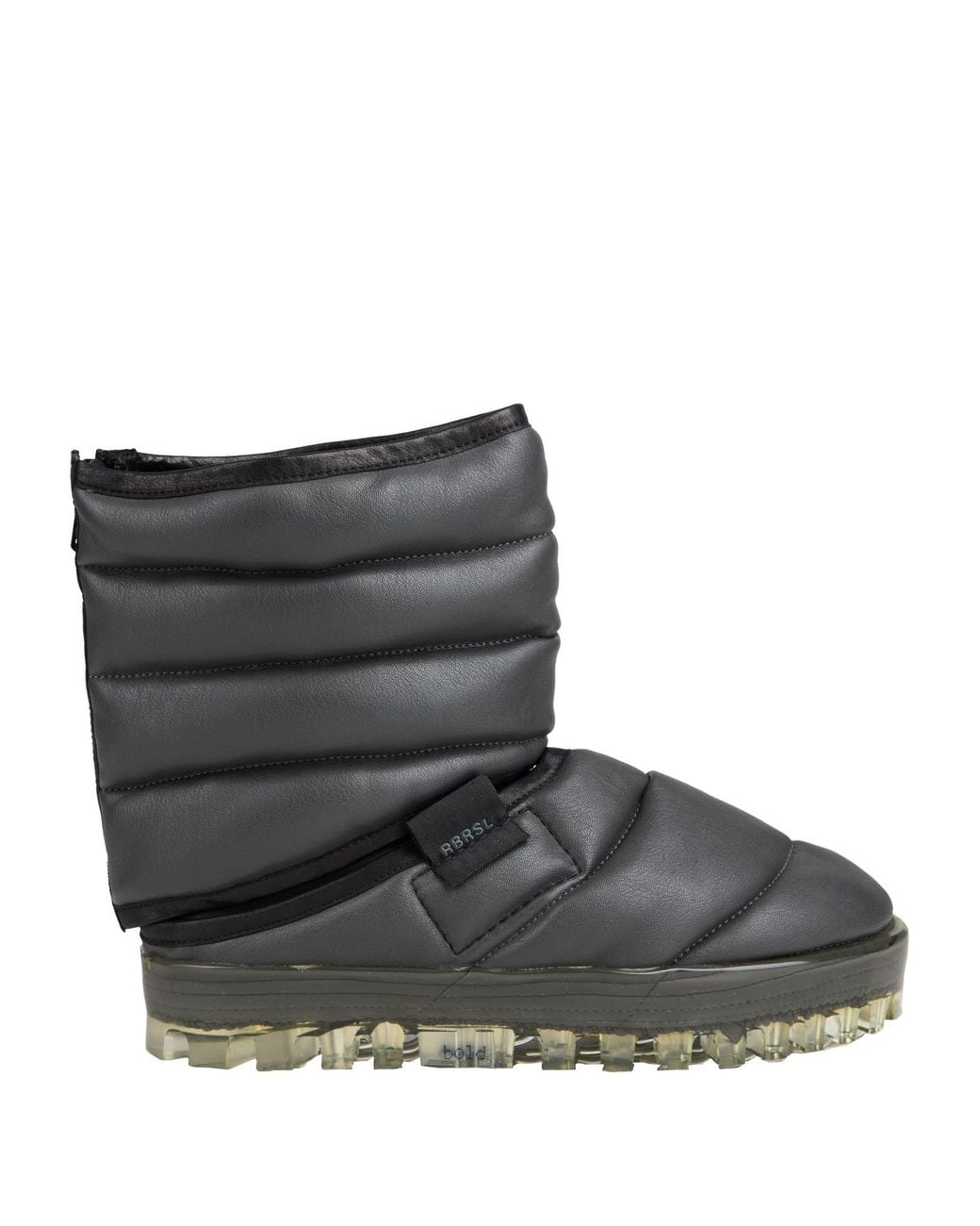 RBRSL RUBBER SOUL Black Ankle Boots