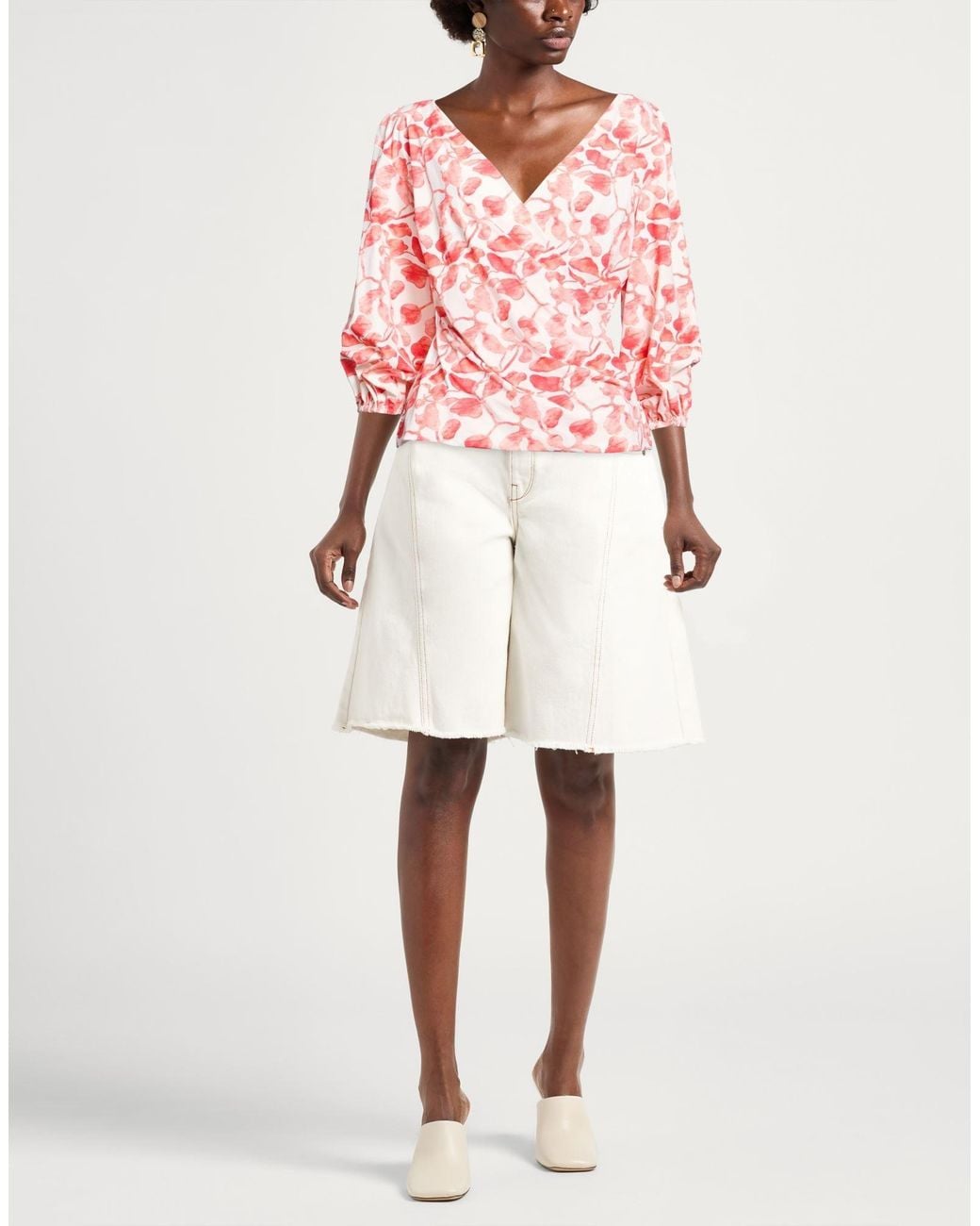 La Petite Robe Di Chiara Boni Pink Coral Top Polyamide, Elastane