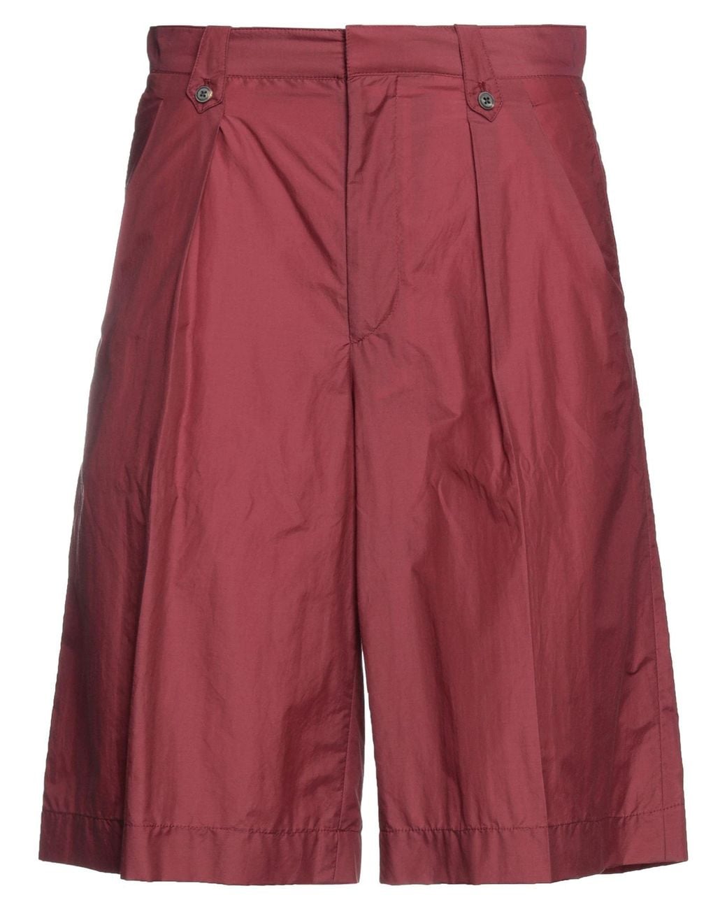 Corneliani Red Brick Shorts & Bermuda Shorts Cotton, Polyamide for men