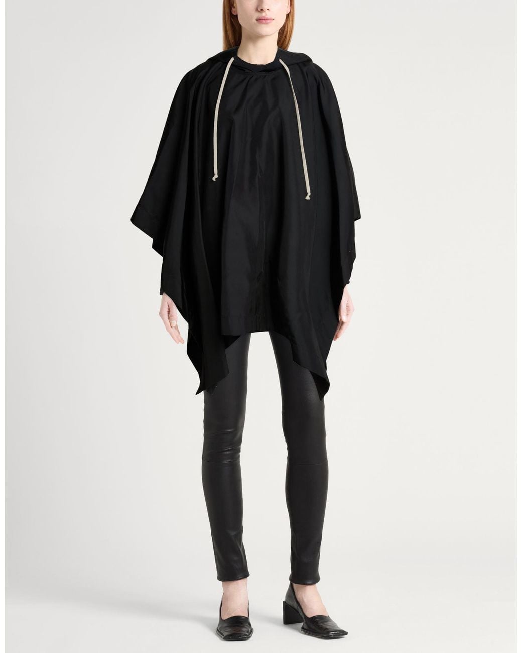 Rick Owens Black Cape Polyamide