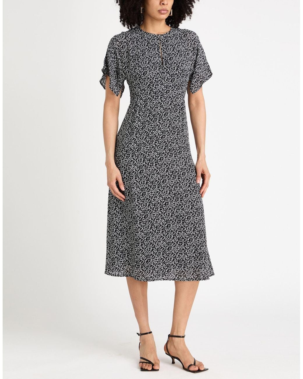 MICHAEL Michael Kors Gray Midi Dress