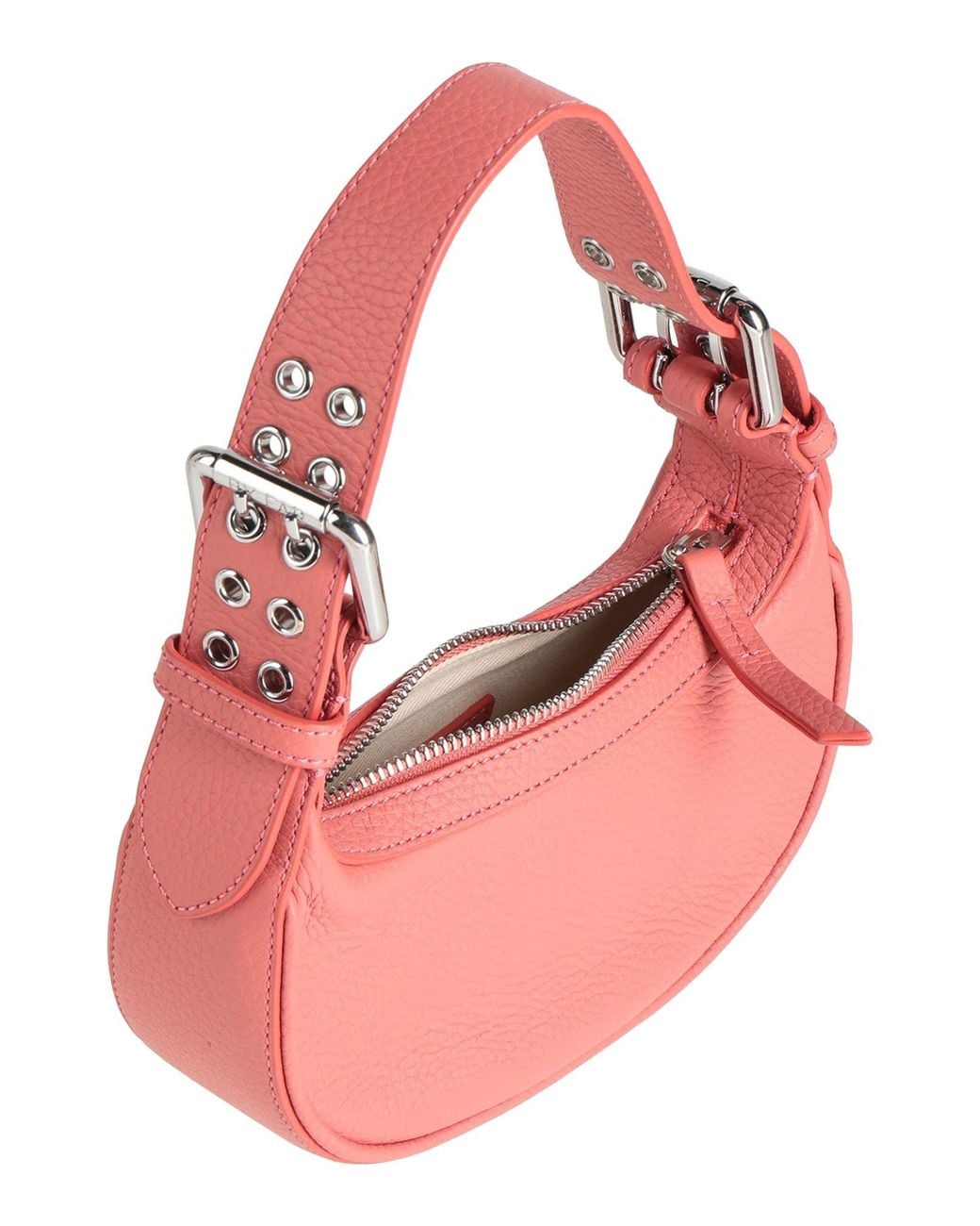 By Far Pink Coral Handbag Bull Skin