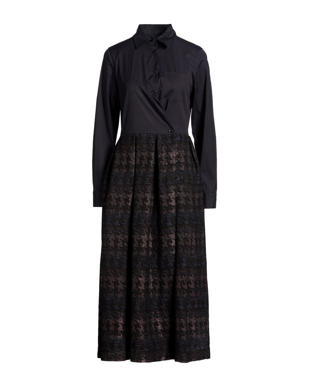 Sara Roka Black Midi Dress