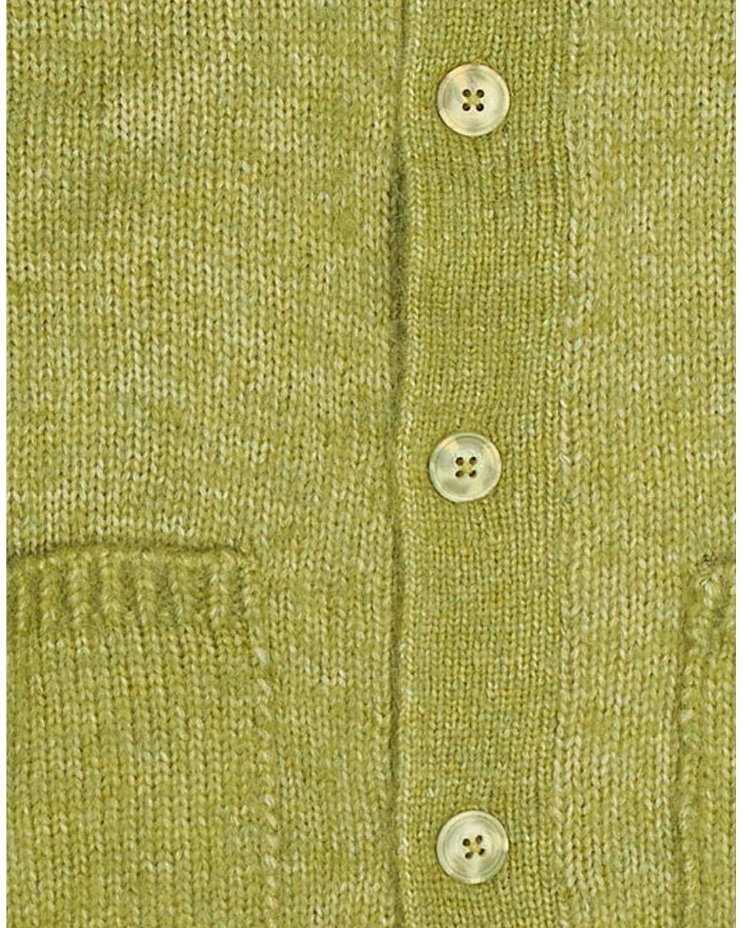 OVER/D Green Cardigan Acrylic, Polyester, Nylon, Wool for men