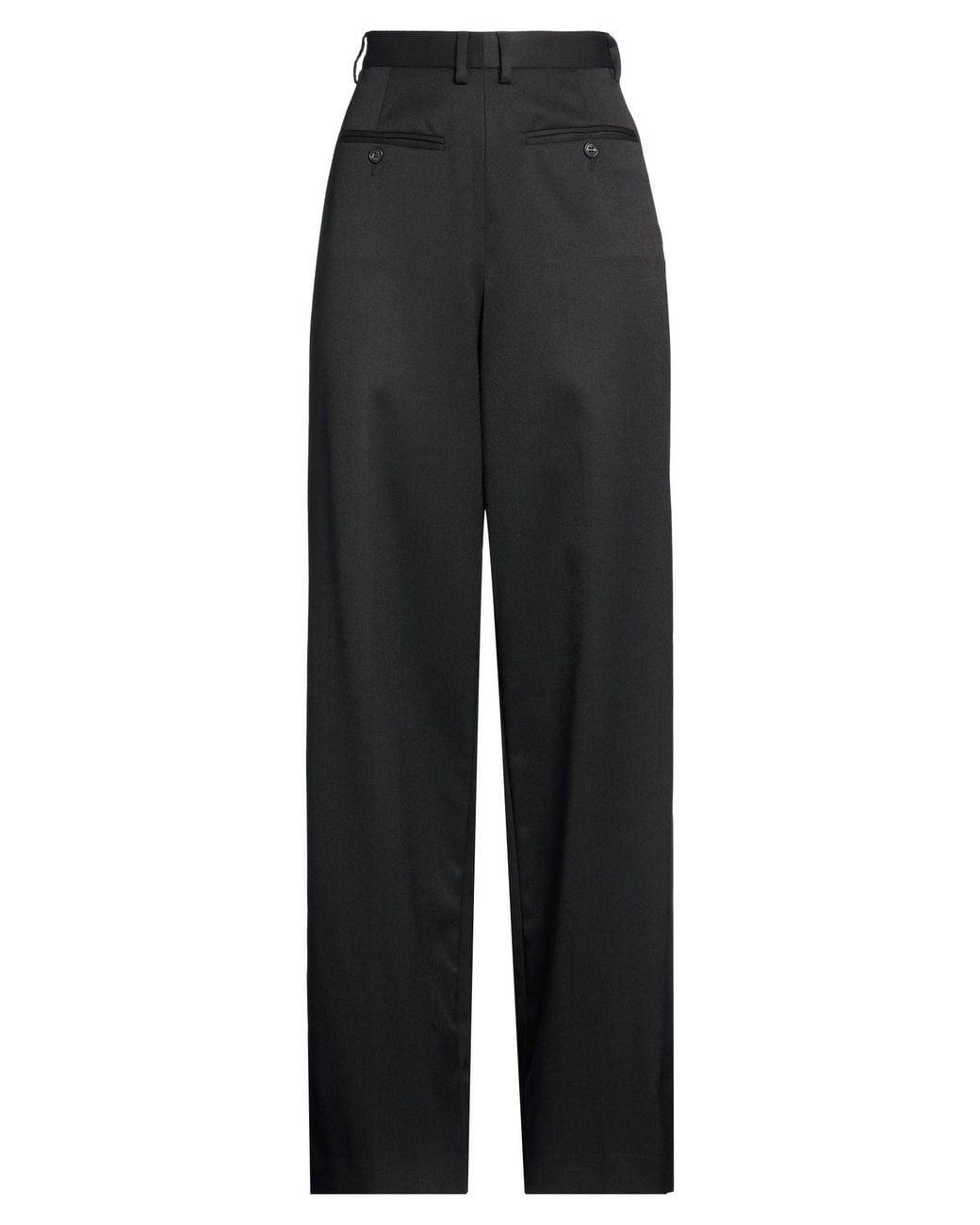 MM6 by Maison Margiela Black Pants Polyester, Virgin Wool, Elastane