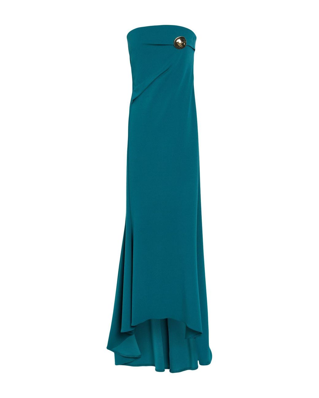 Rinascimento Blue Deep Maxi Dress Polyester, Elastane
