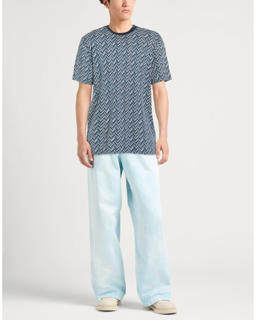 Missoni Blue T-Shirt Cotton for men