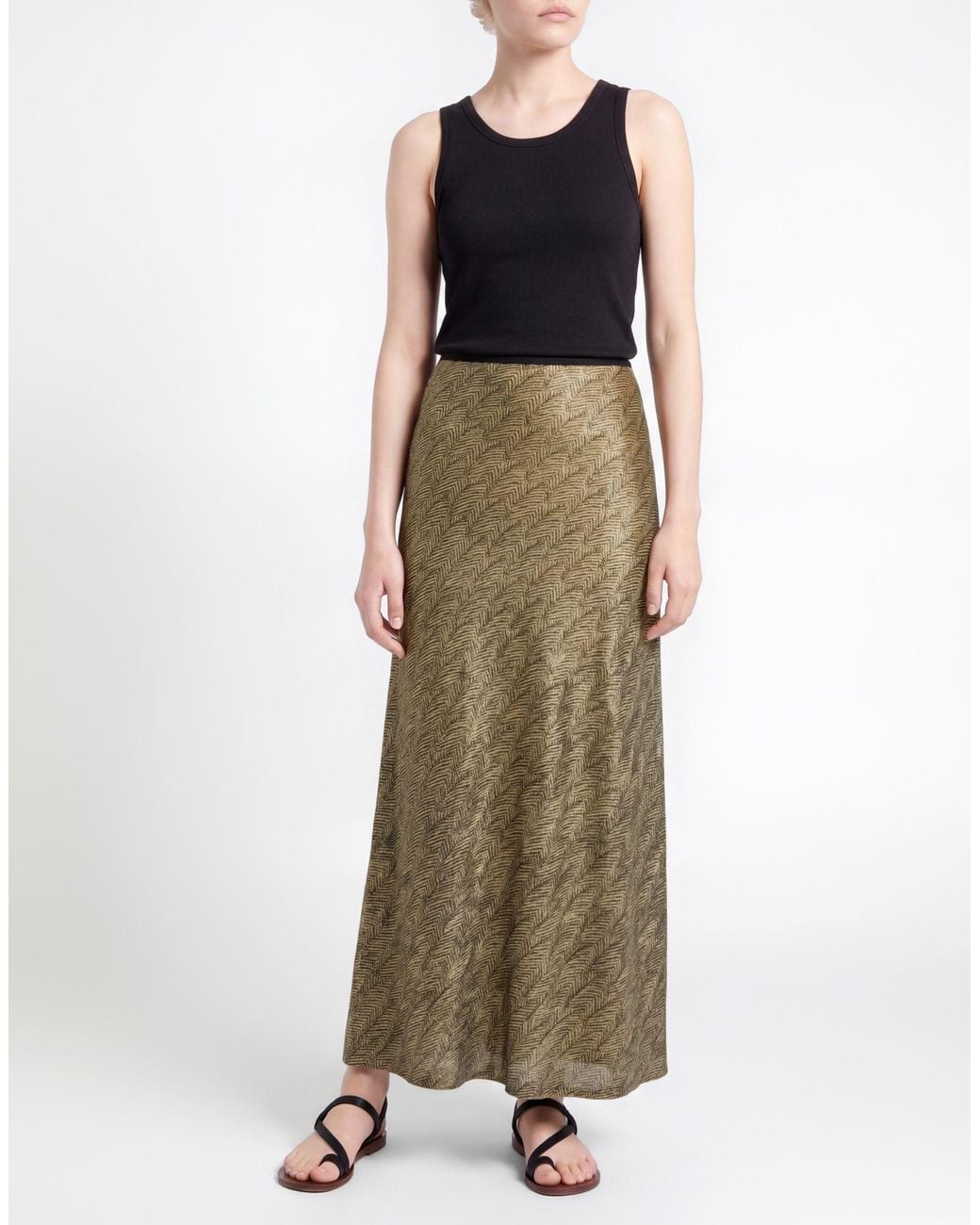 Siyu Green Maxi Skirt