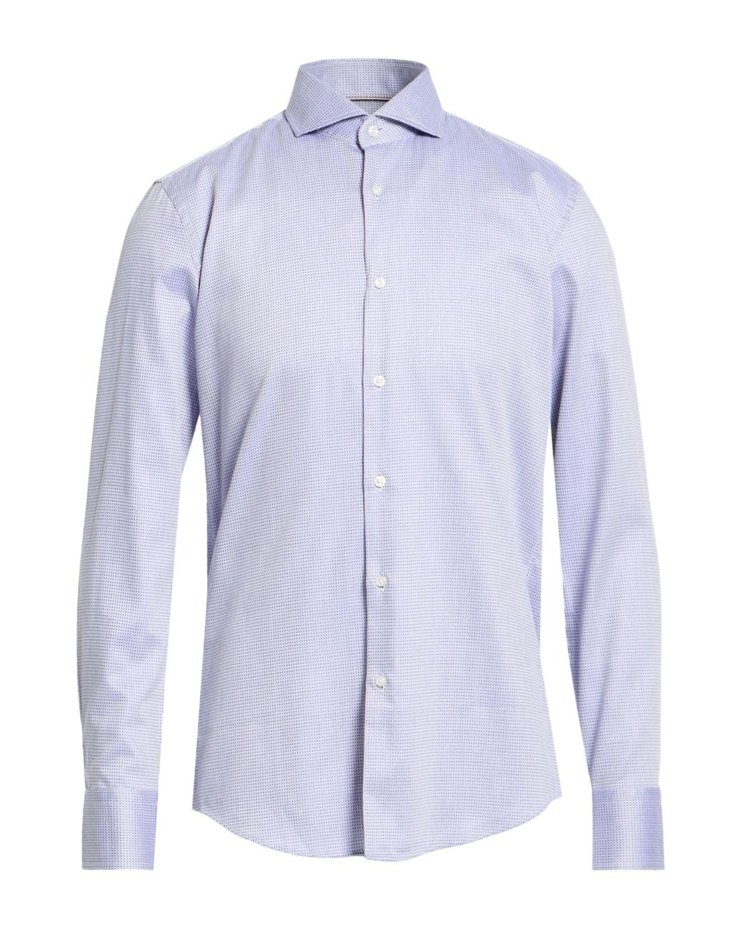 Boss Blue Shirt Organic Cotton, Lyocell for men