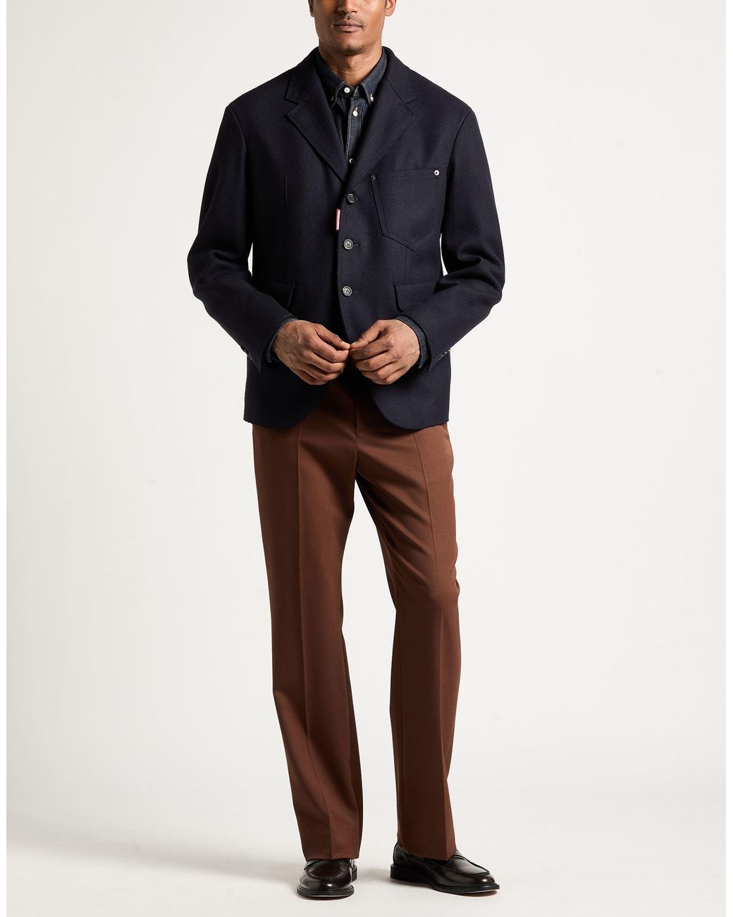 DSquared² Black Blazer Virgin Wool, Polyamide for men