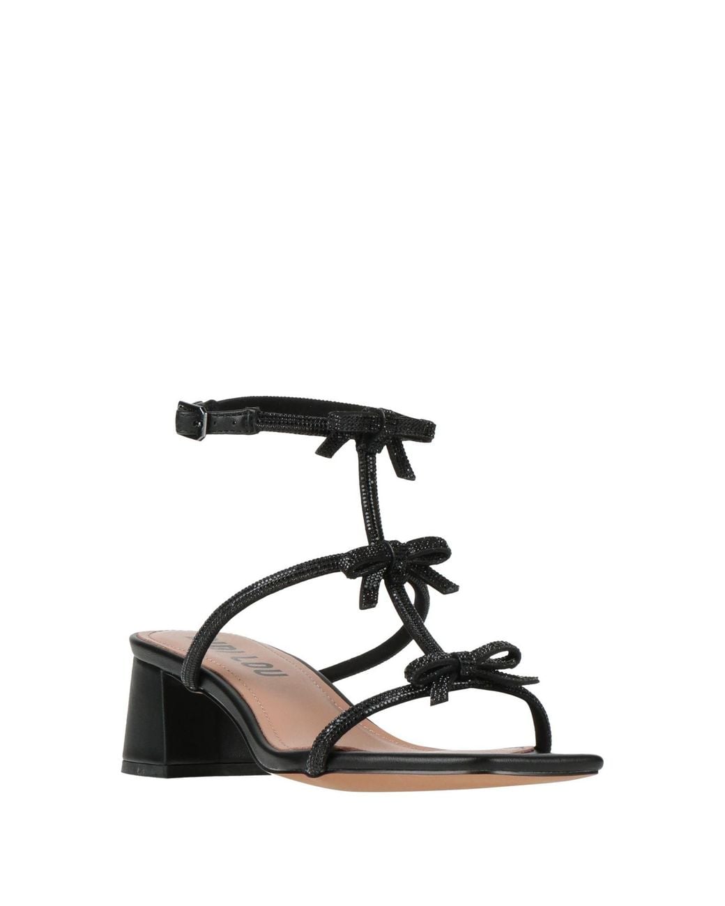 Bibi Lou Black Sandals Textile Fibers