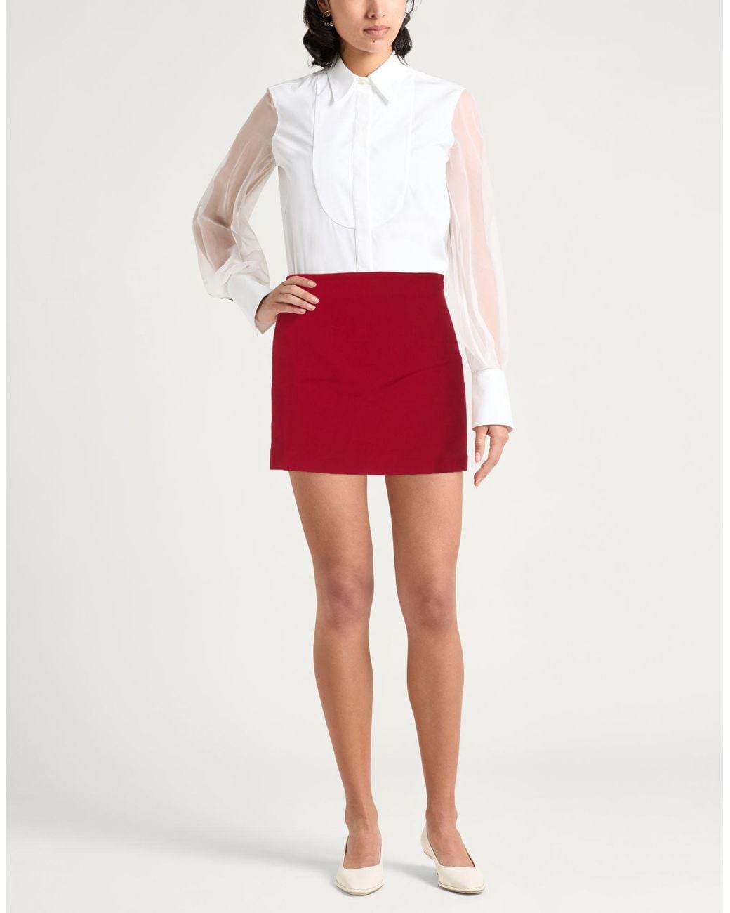 Marella Red Mini Skirts