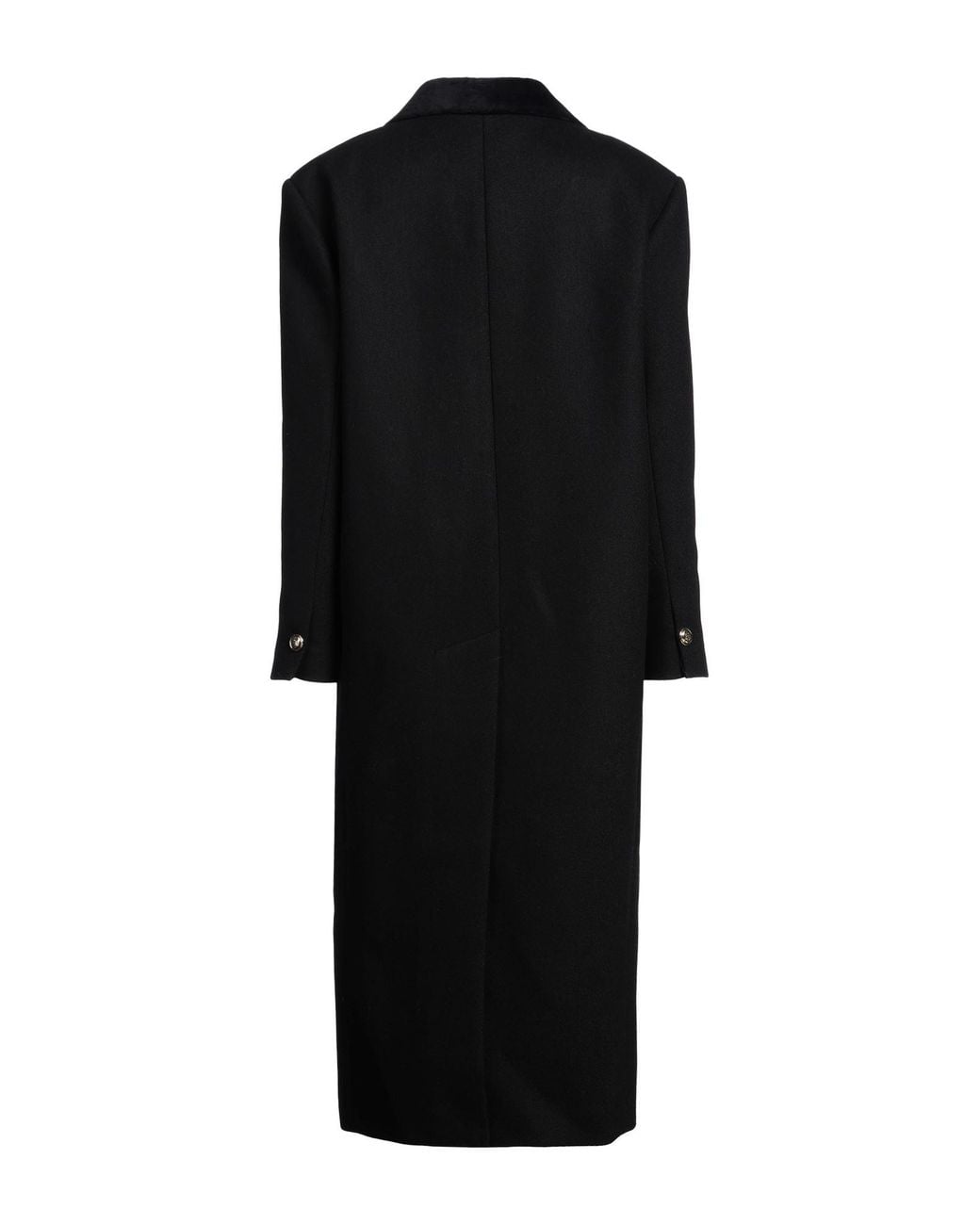 Sandro Black Coat Wool, Polyamide, Polyester, Acrylic