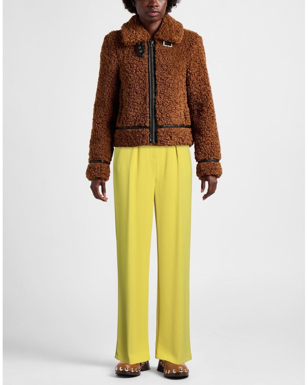 Elisabetta Franchi Yellow Pants Polyester