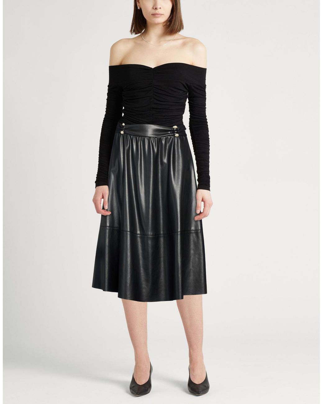 Liu Jo Black Midi Skirt