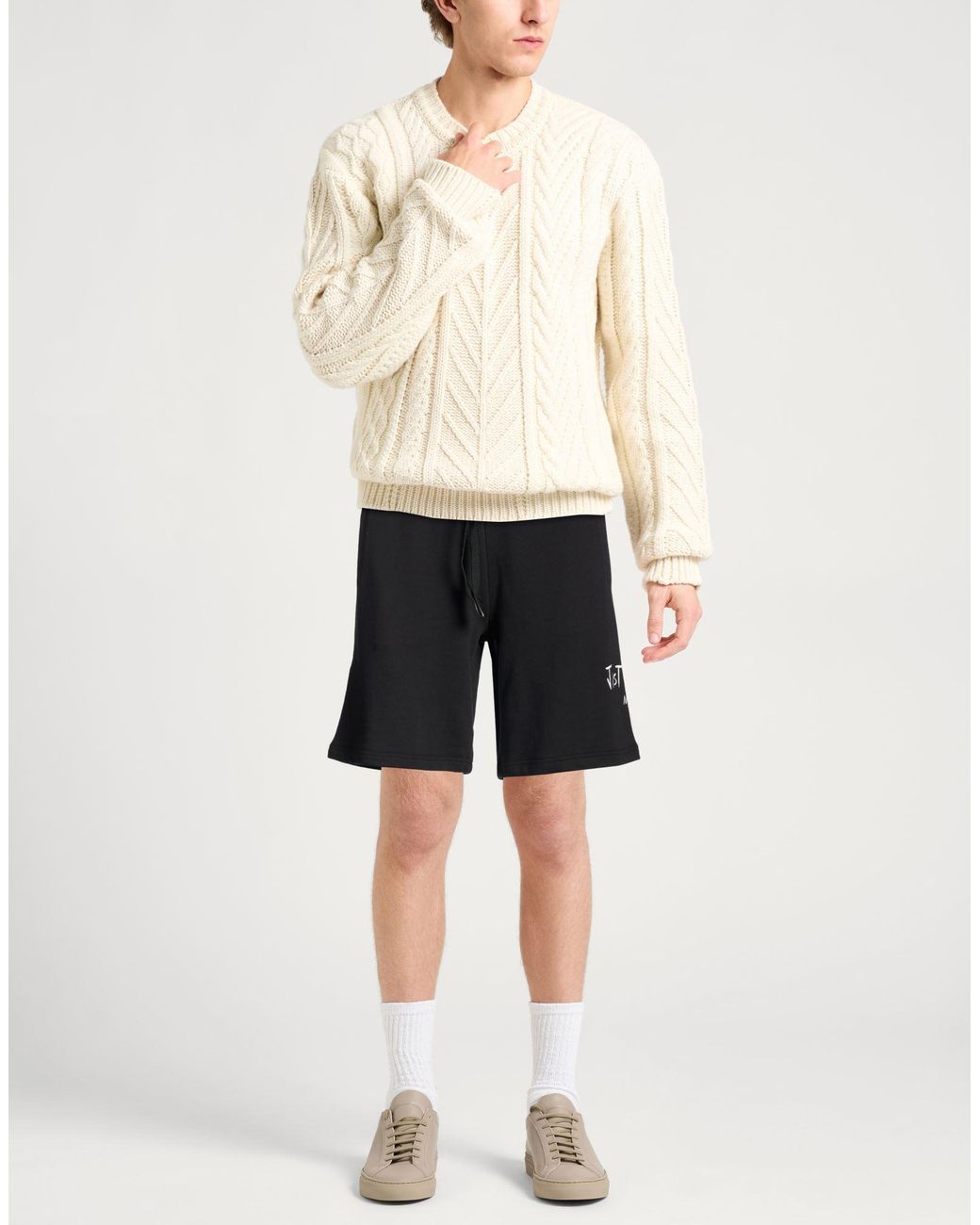 Just Cavalli Black Shorts & Bermuda Shorts Cotton for men