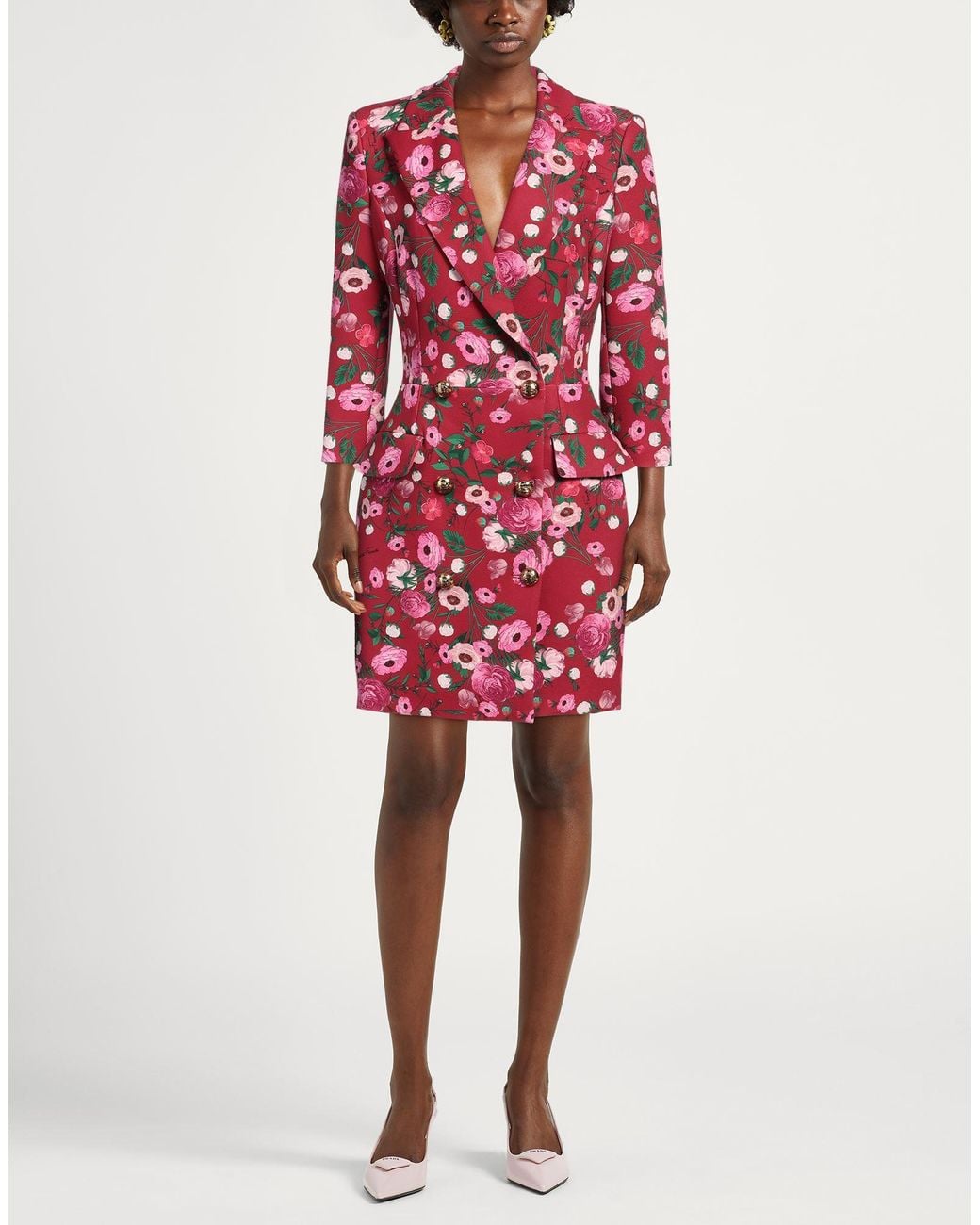 Elisabetta Franchi Red Mini Dress
