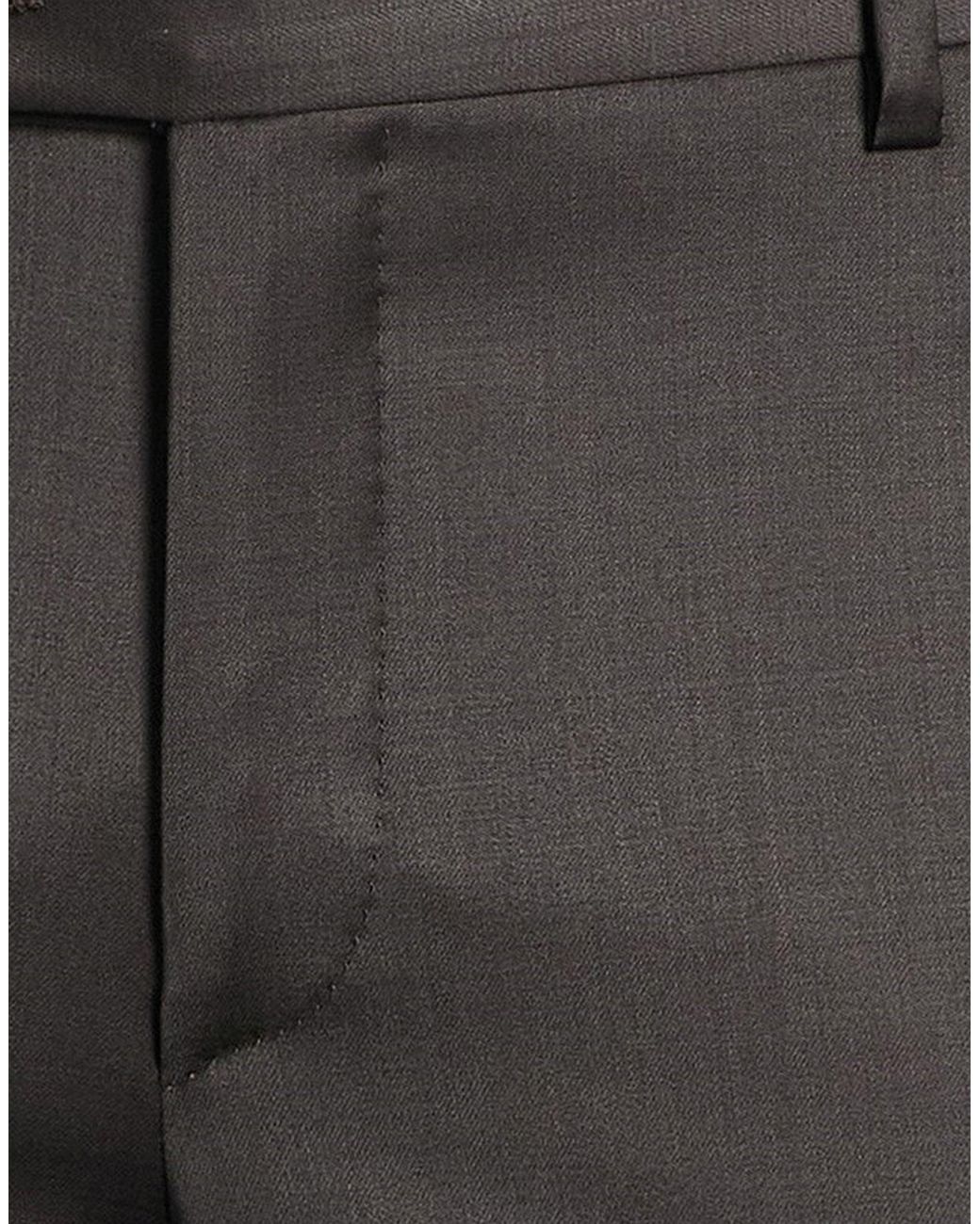 Brian Dales Gray Pants Virgin Wool, Elastane for men