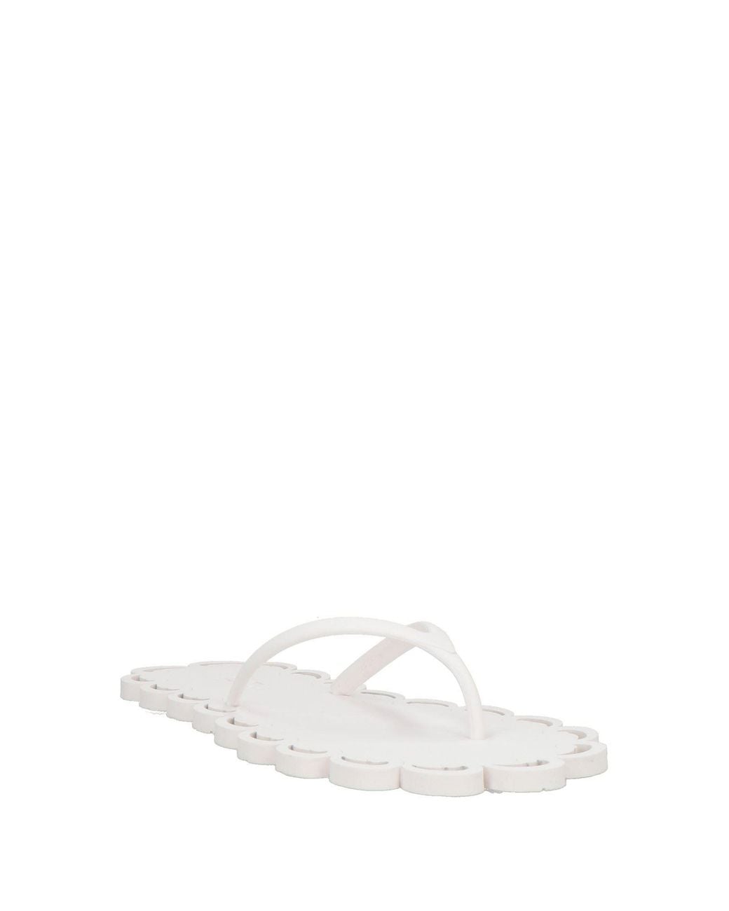 Carlotha Ray White Thong Sandal Synthetic Material