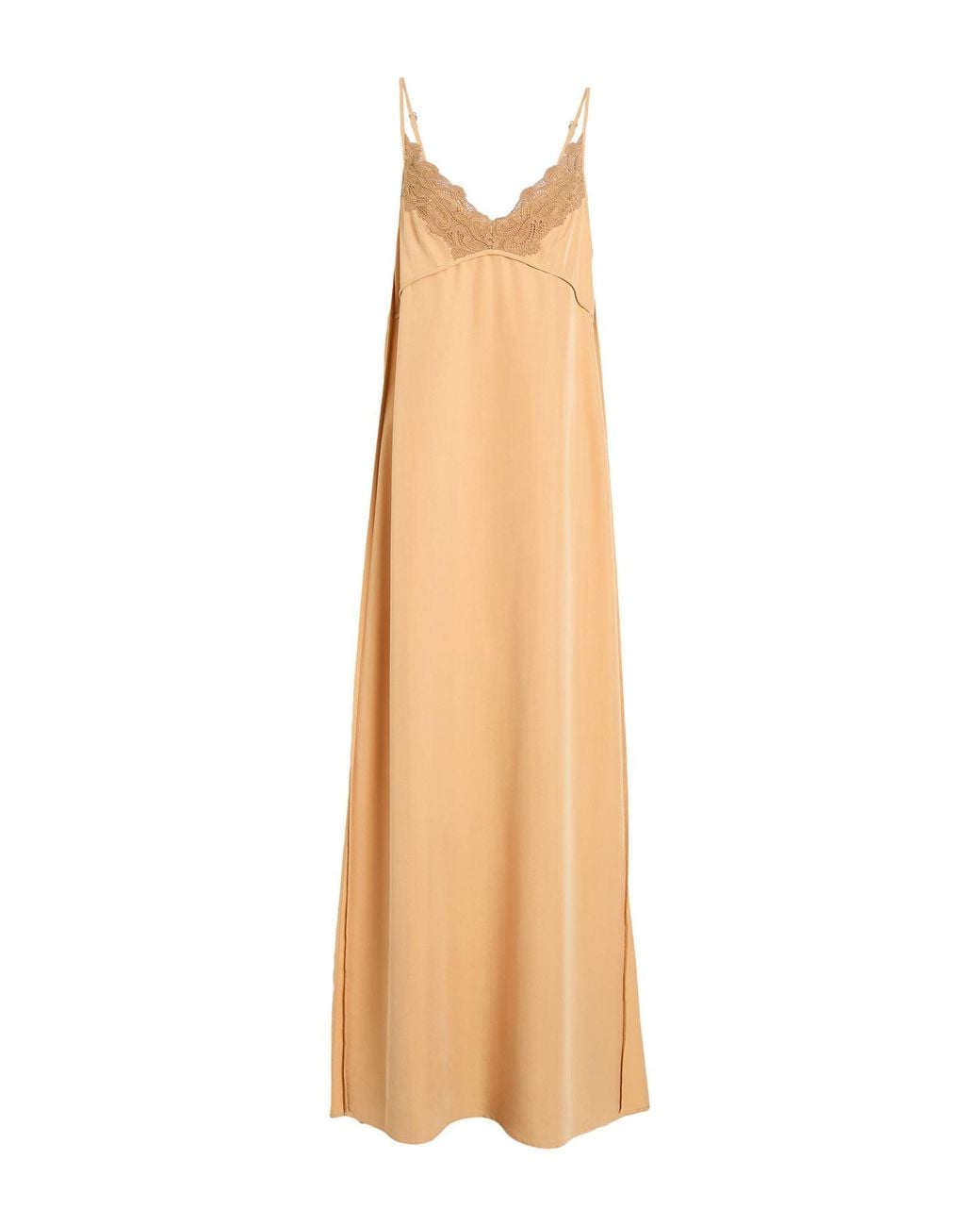 Alysi Natural Camel Maxi Dress Modal, Polyester