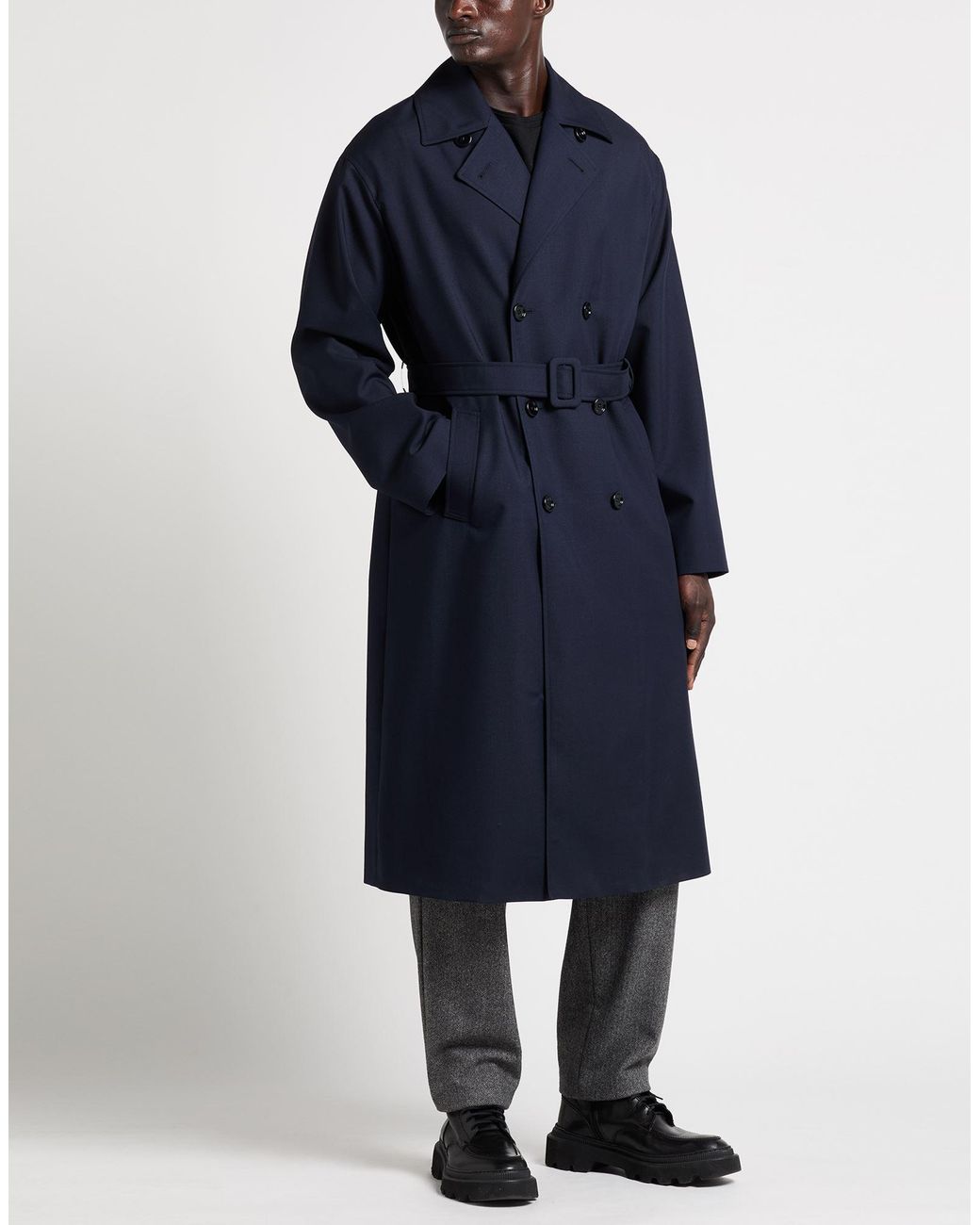 Lardini Blue Overcoat & Trench Coat for men