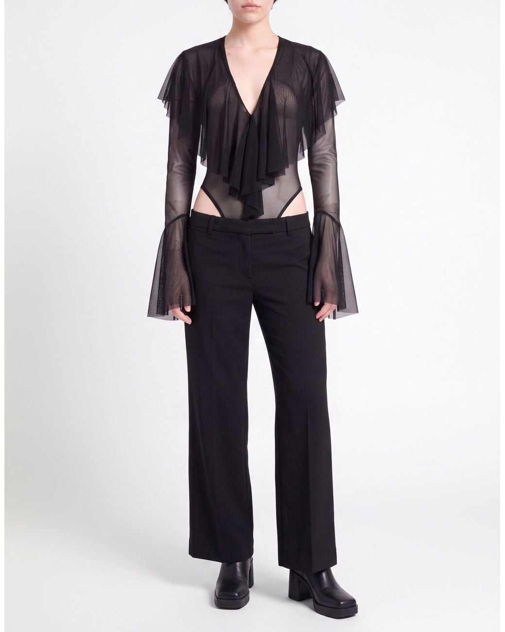 Norma Kamali Black Bodysuit