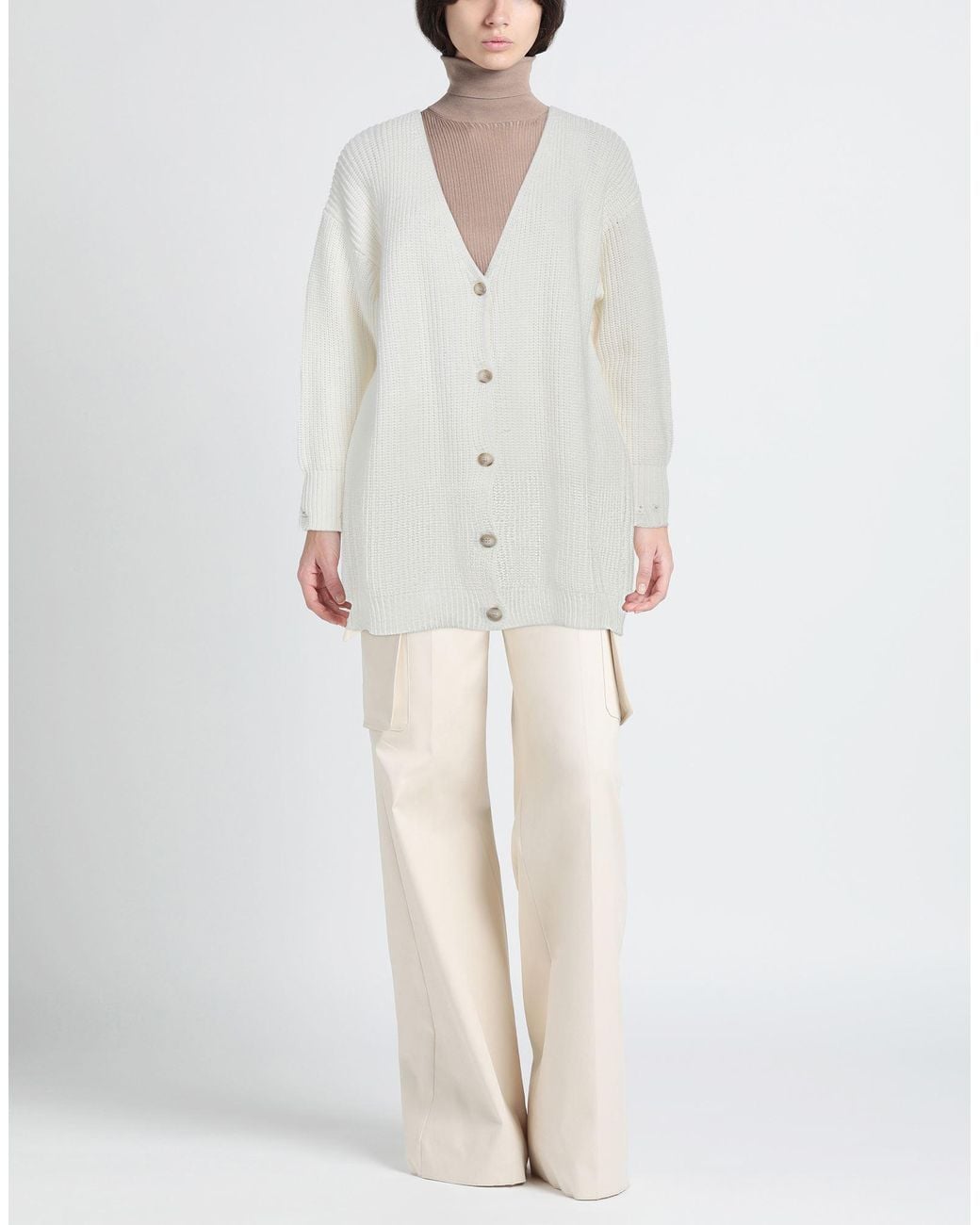 8pm White Cardigan