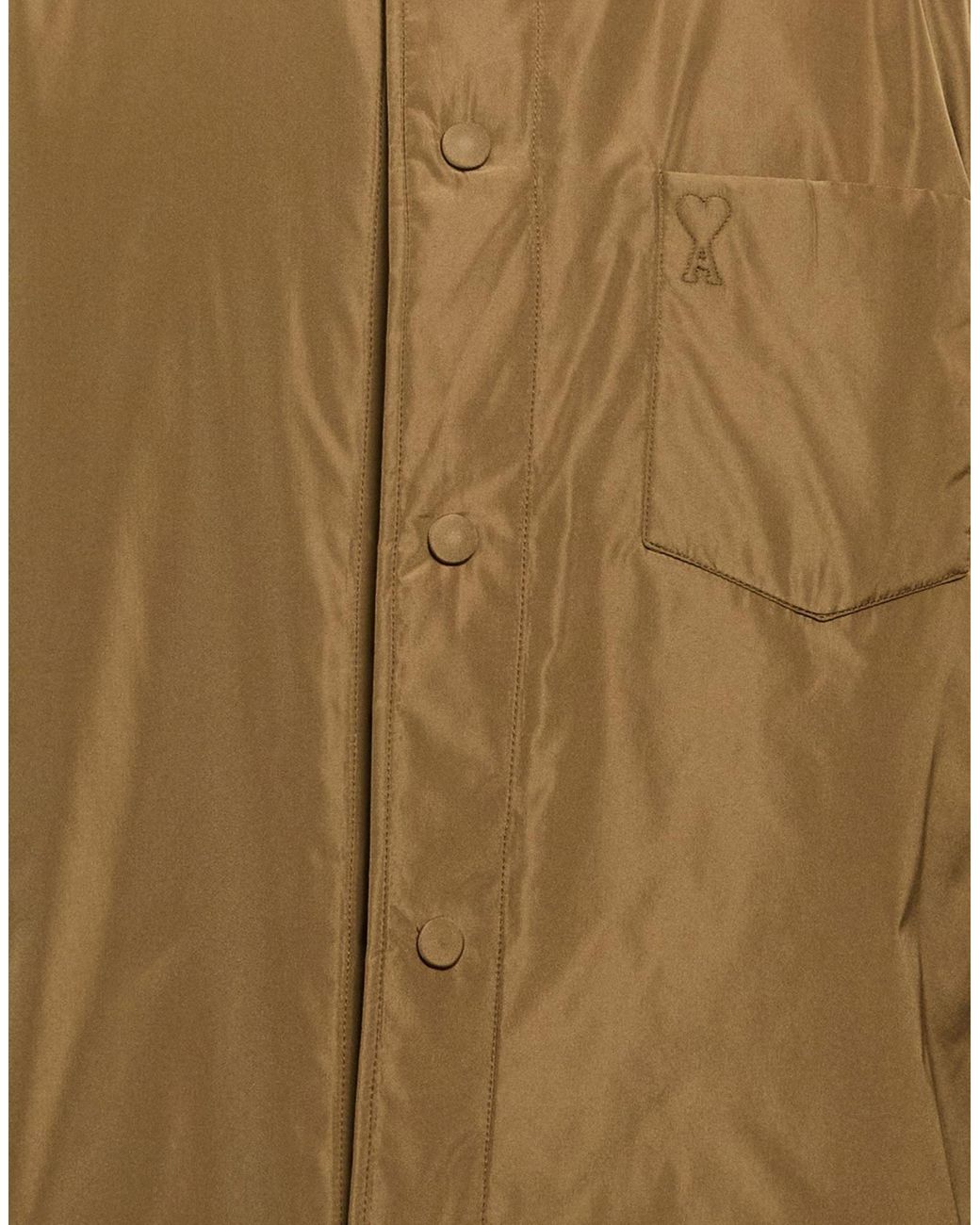 AMI Brown Camel Jacket Polyester for men
