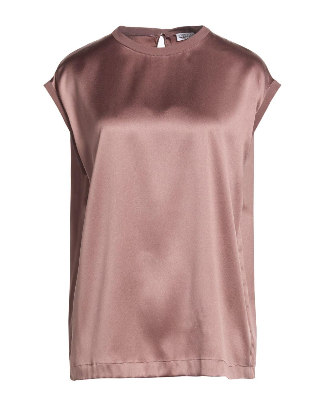 Brunello Cucinelli Pink Top Silk, Elastane, Brass