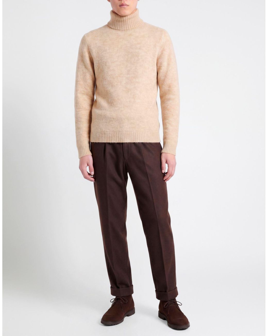 Irish Crone Natural Turtleneck for men