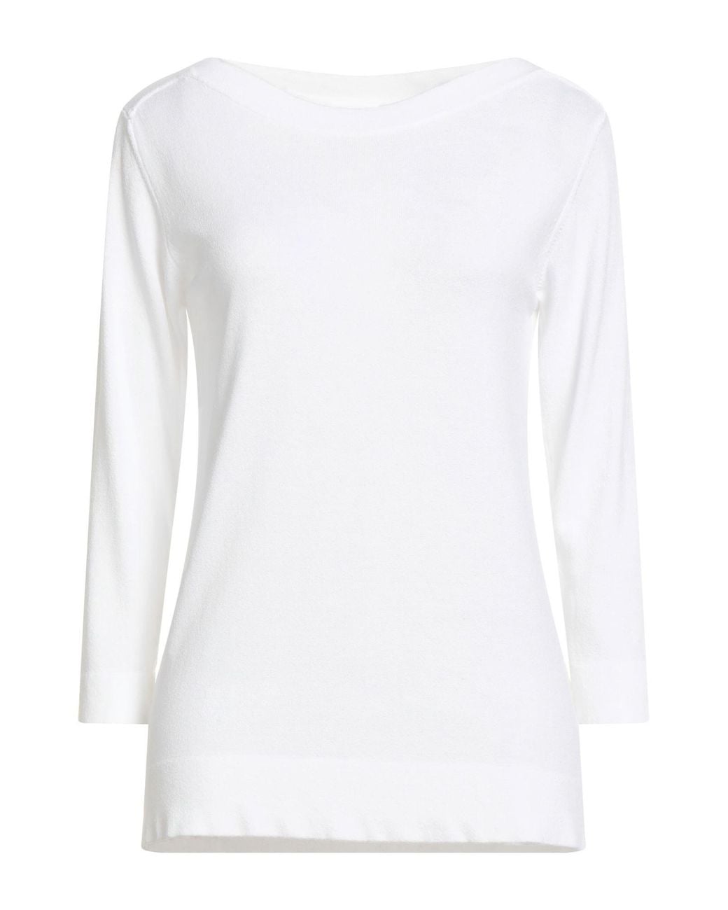 Vicario Cinque White Sweater Viscose, Polyester
