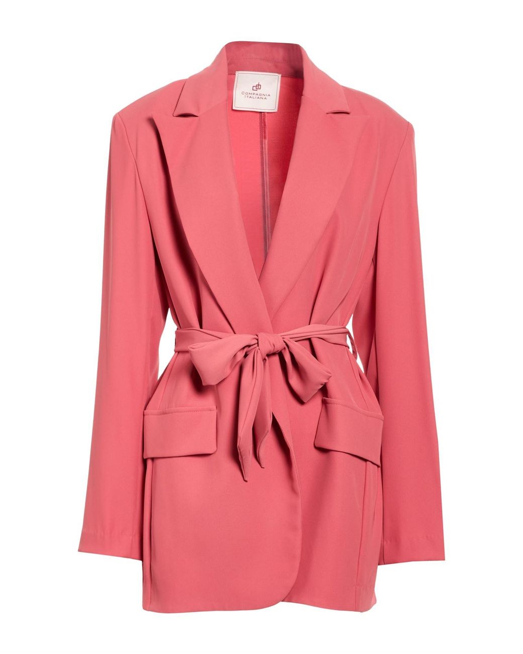 Compagnia Italiana Pink Blazer Polyester, Elastane