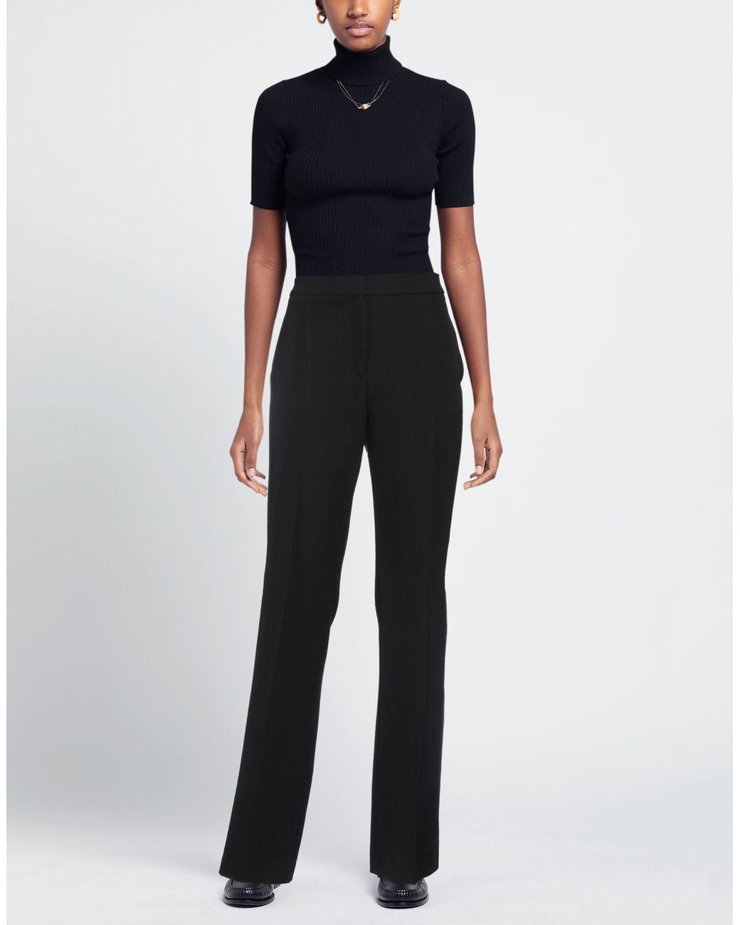 Moschino Black Pants Virgin Wool, Polyester