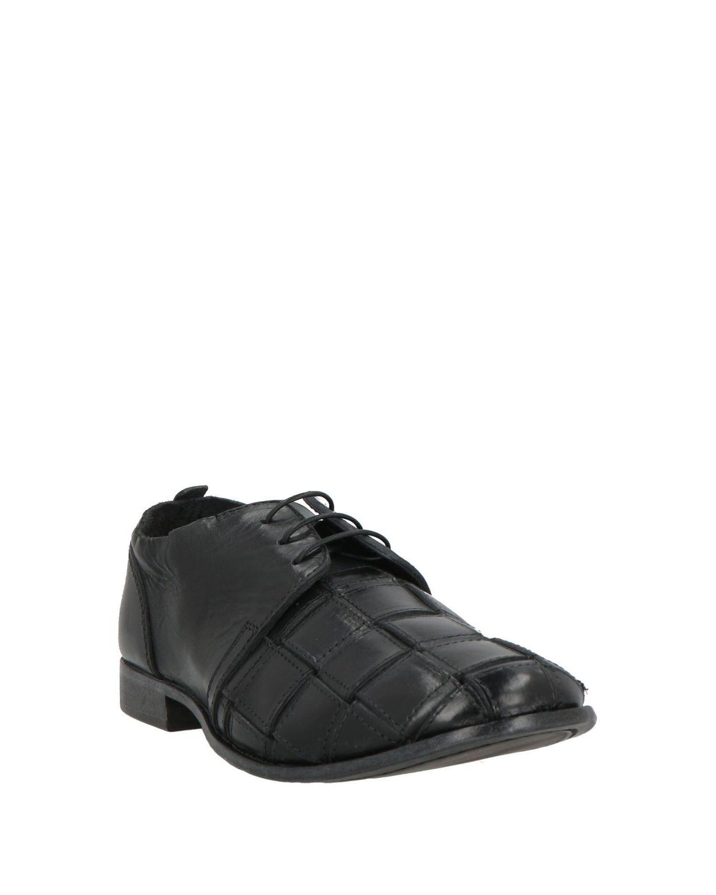 Moma Black Lace-Up Shoes Calfskin