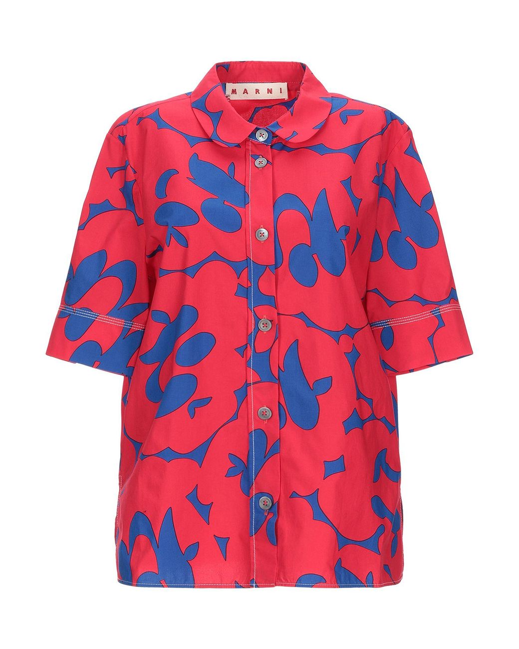 Marni Cotton Shirt in Red Lyst