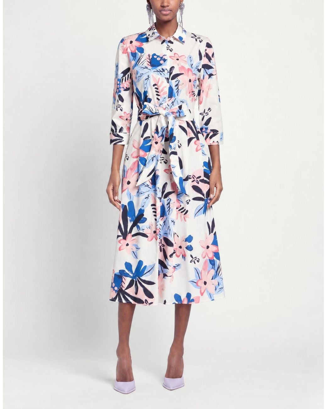 Camicettasnob Blue Midi Dress