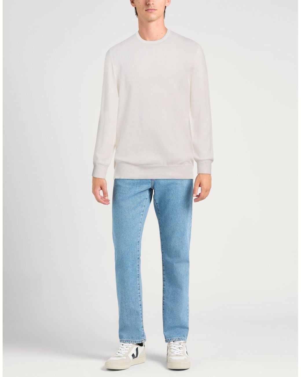 Gran Sasso White Sweater for men