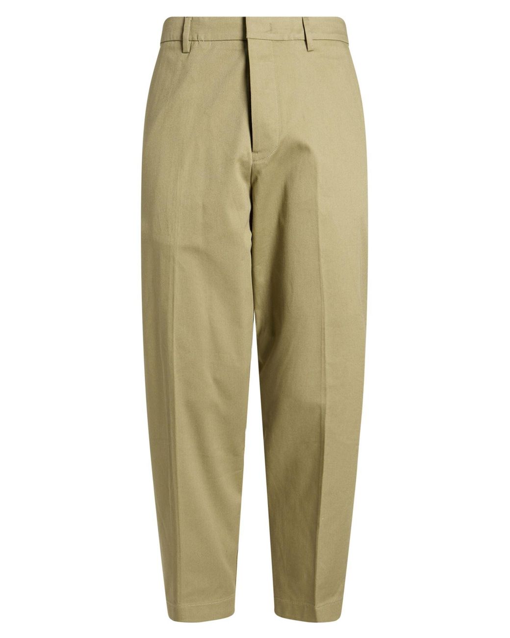 Paolo Pecora Green Pants Cotton, Elastane for men