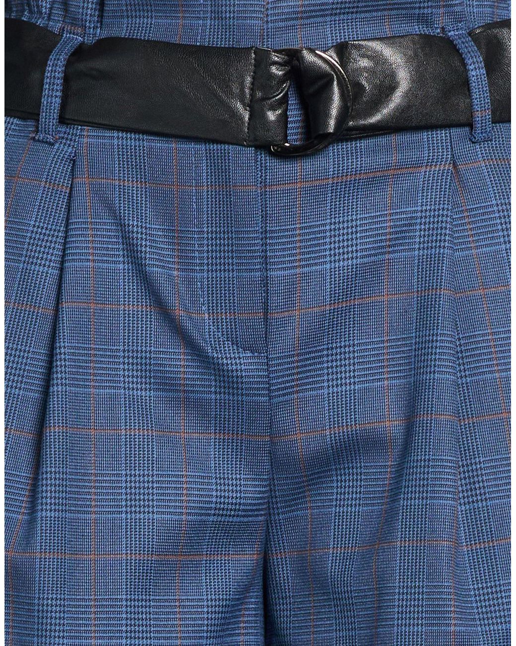 Liu Jo Blue Pants Polyester, Viscose, Elastane