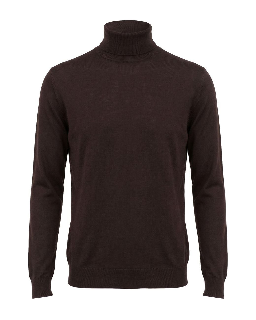 L.b.m. 1911 Brown Dark Turtleneck Virgin Wool for men