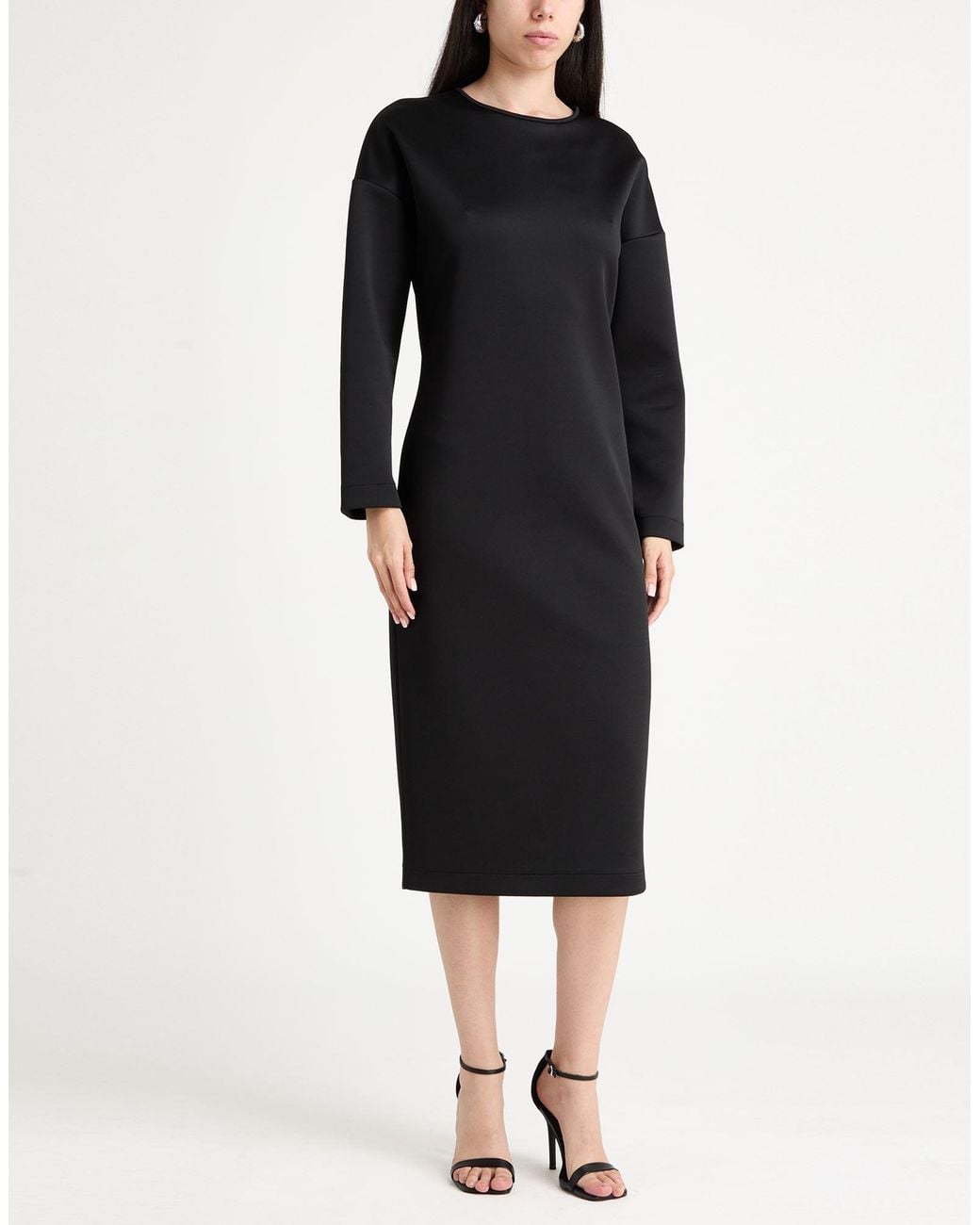 Max Mara Black Midi Dress